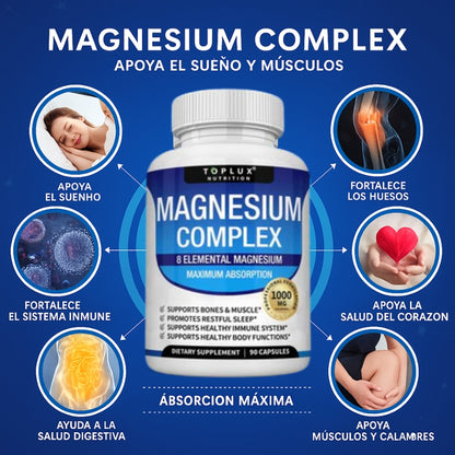 Magnesio Complex™ 8 en 1 – Equilibrio Corporal Completo 1000mg
