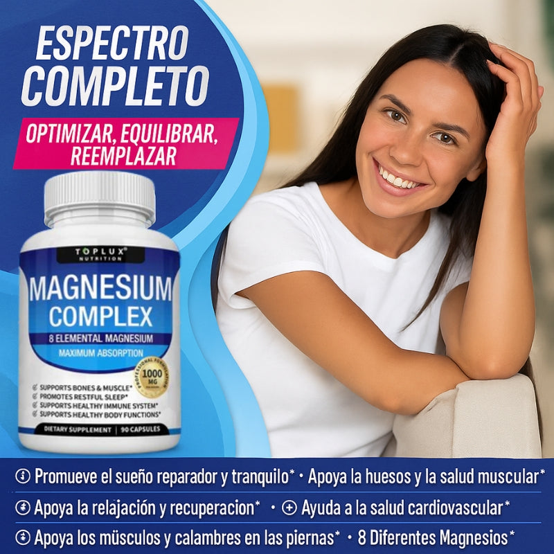 Magnesio Complex™ 8 en 1 – Equilibrio Corporal Completo 1000mg