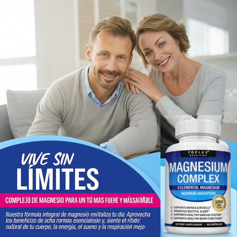Magnesio Complex™ 8 en 1 – Equilibrio Corporal Completo 1000mg