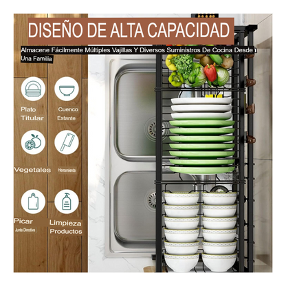 Escurridor Platos Sobre El Fregadero.
