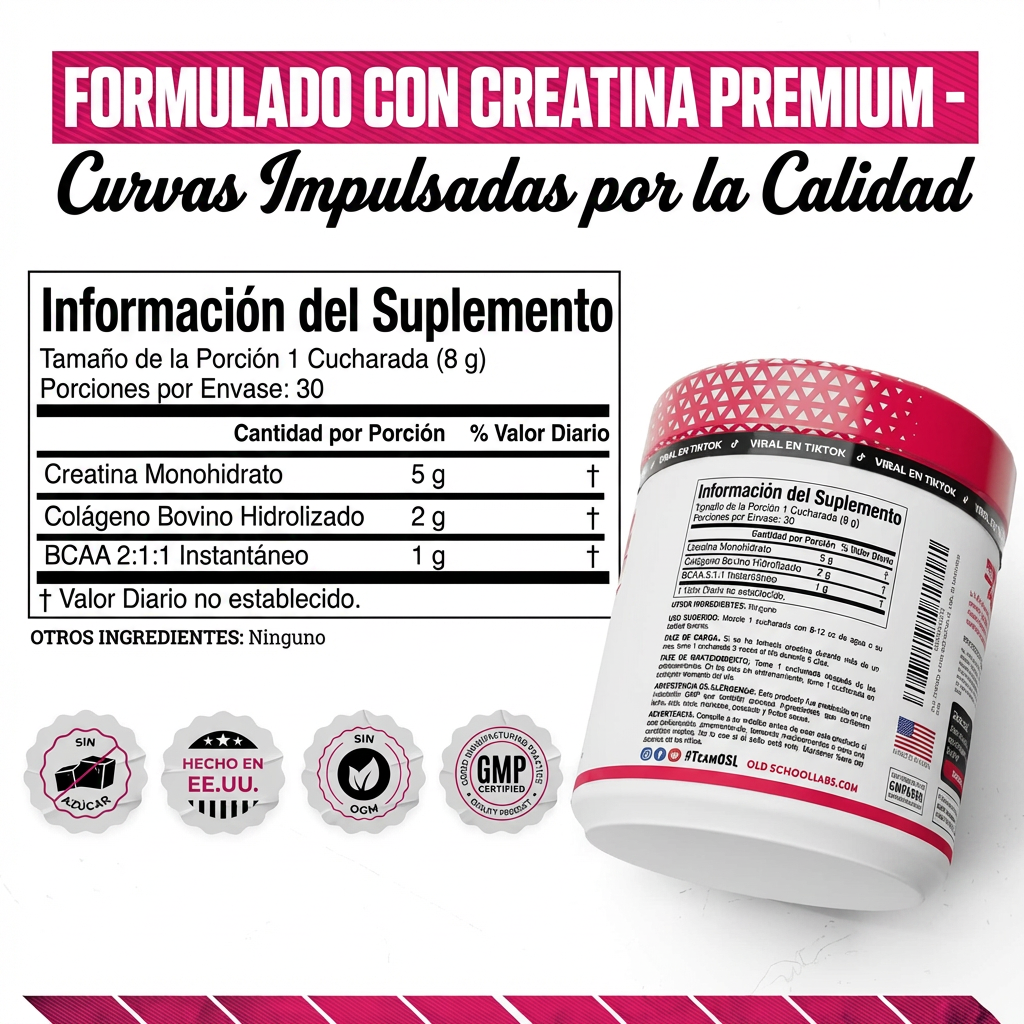 OFERTA 2X1 - Creatina + Colágeno + BCAA | Más Fuerza y Definición Femenina