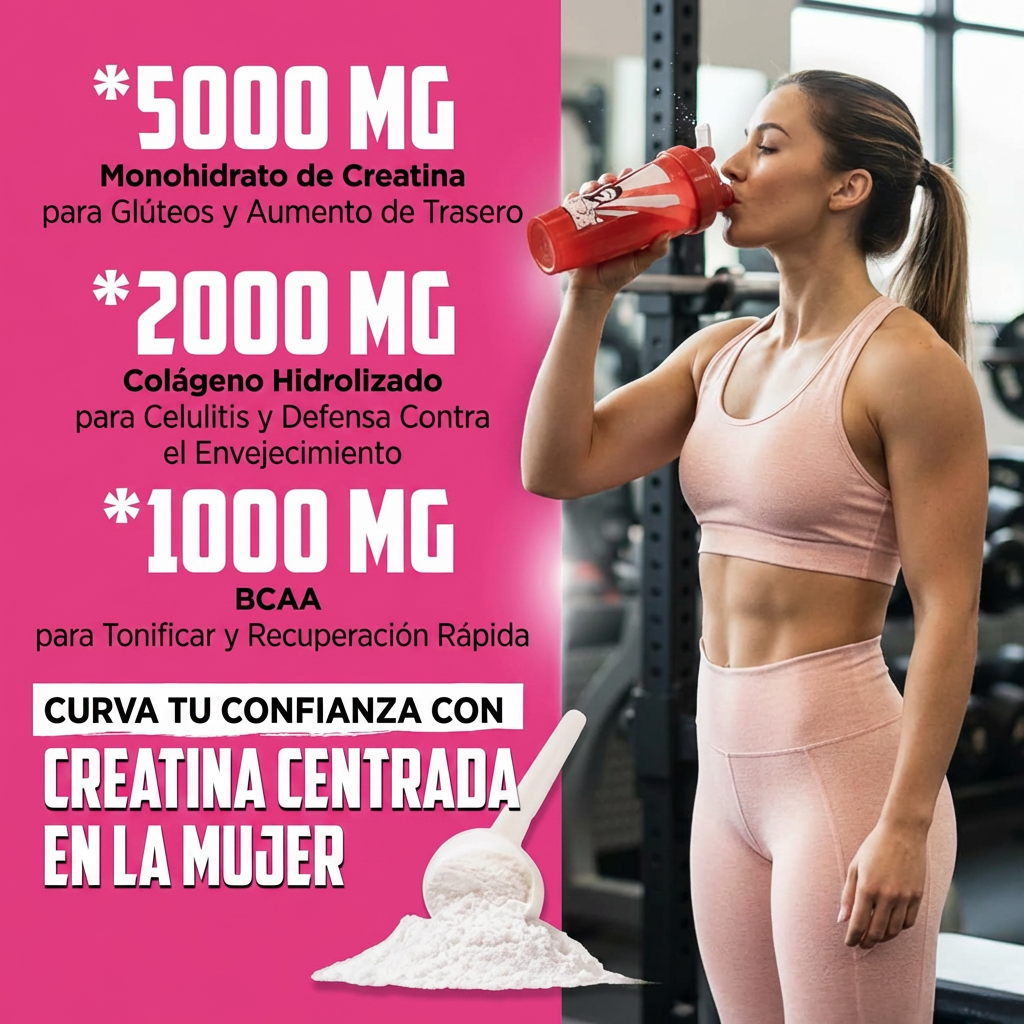 OFERTA 2X1 - Creatina + Colágeno + BCAA | Más Fuerza y Definición Femenina