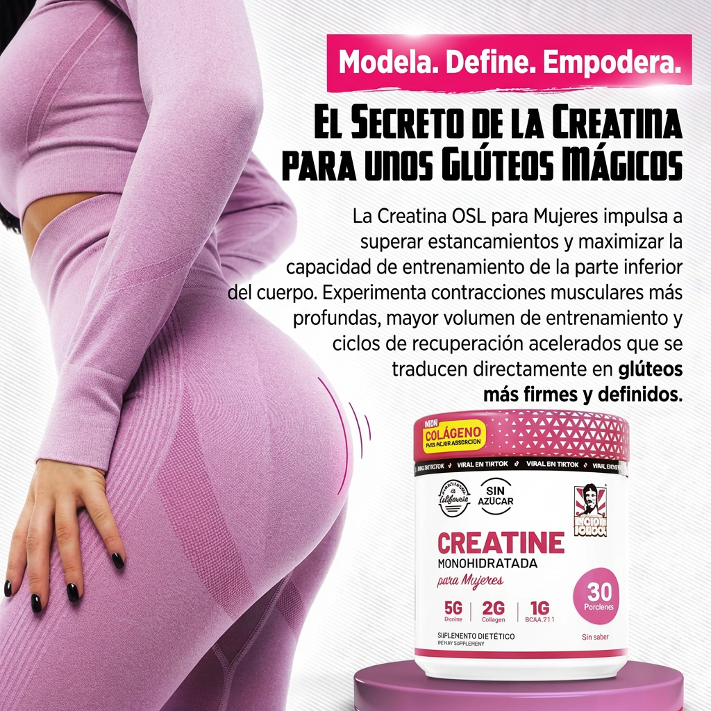 OFERTA 2X1 - Creatina + Colágeno + BCAA | Más Fuerza y Definición Femenina
