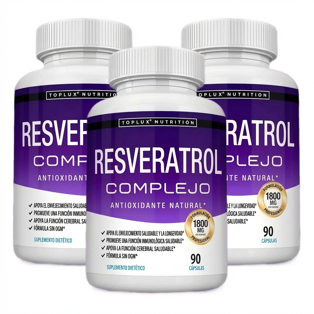 Suplemento de Resveratrol 1800mg Antioxidante Natural