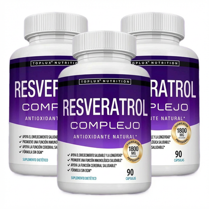 Suplemento de Resveratrol 1800mg Antioxidante Natural