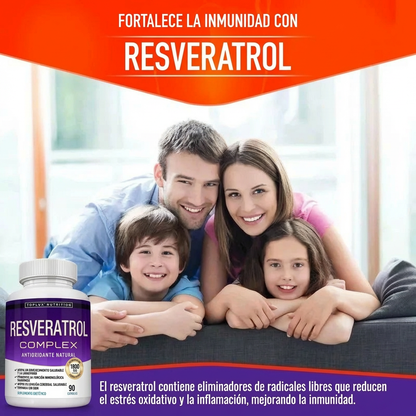 Suplemento de Resveratrol 1800mg Antioxidante Natural