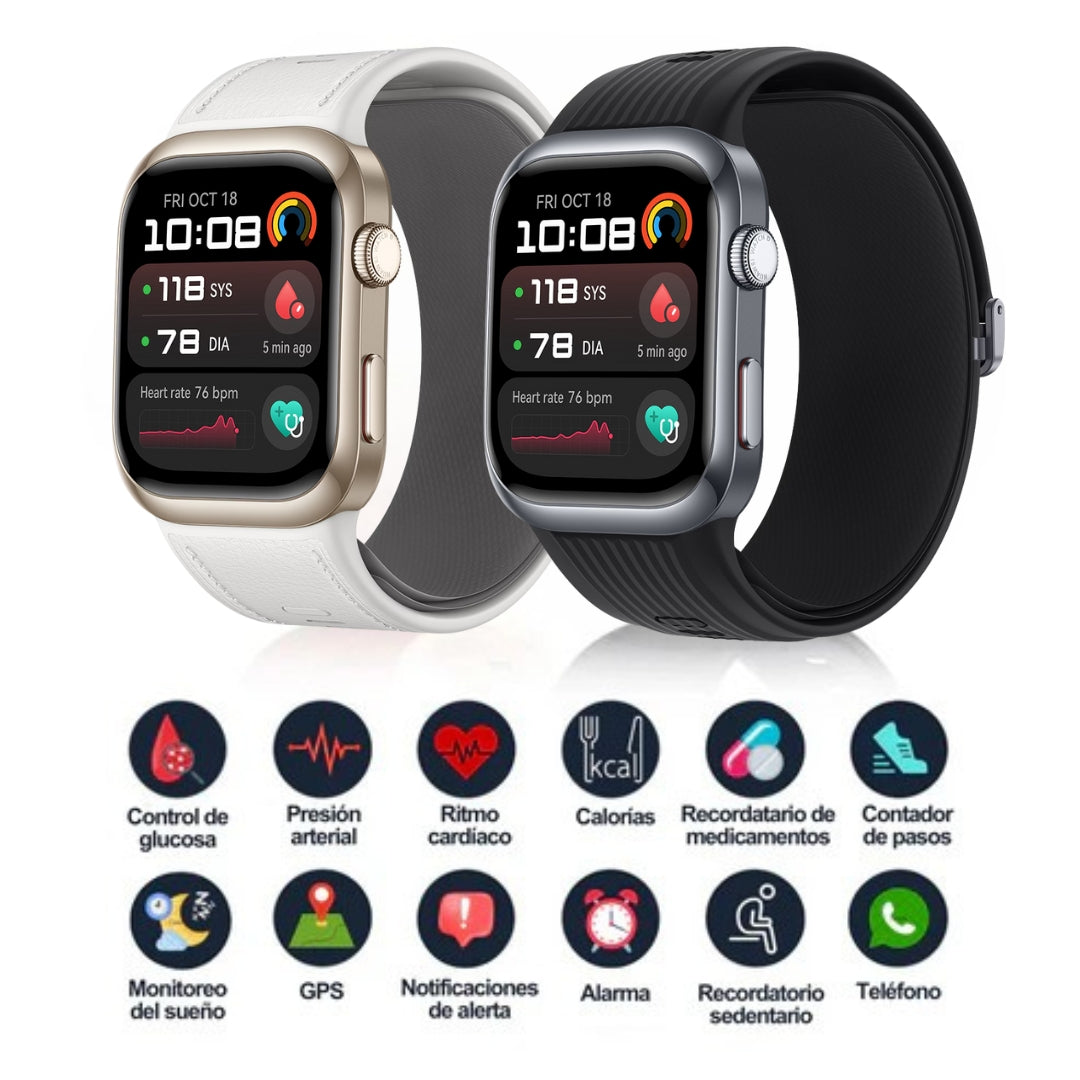 SmartWatch X7 – Monitor Médico 3 en 1 | Menú en español